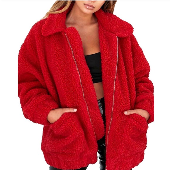red bear coat